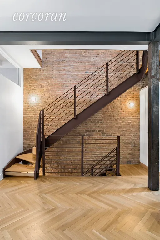 New York City Real Estate | View 44 Monroe Street | Floating staircase | View 4