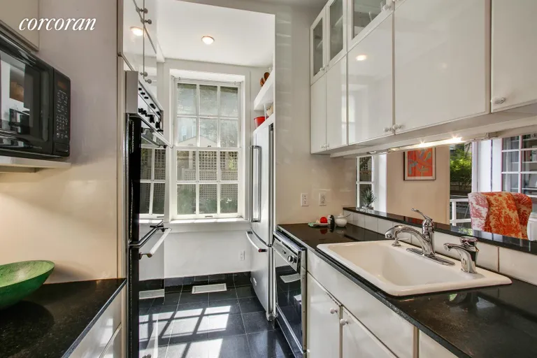 New York City Real Estate | View 45 Willow Place | Windowed kitchen | View 6