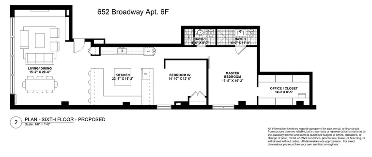 652 Broadway, 6F | floorplan | View 20