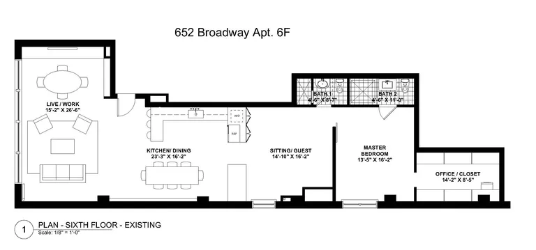 652 Broadway, 6F | floorplan | View 19