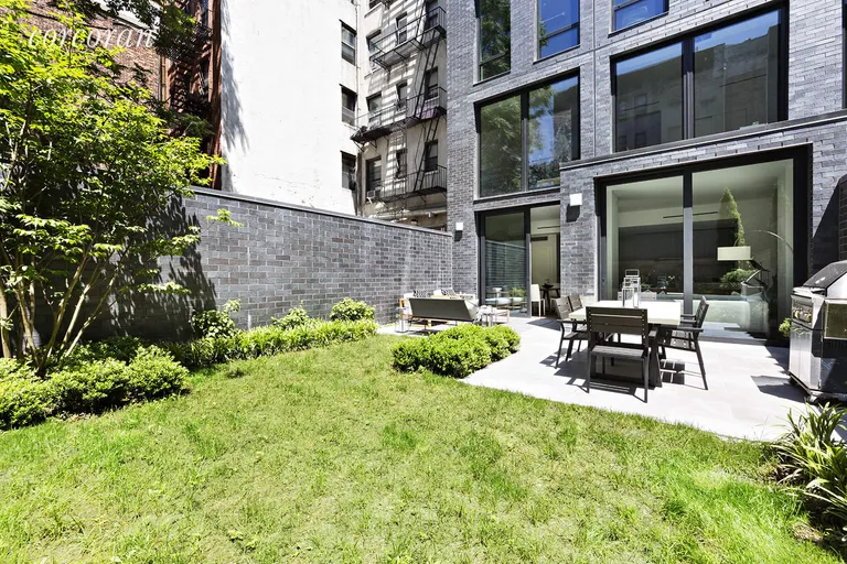 New York City Real Estate | View 287 East Houston Street, Maisonette A | Landscaped private garden | View 2