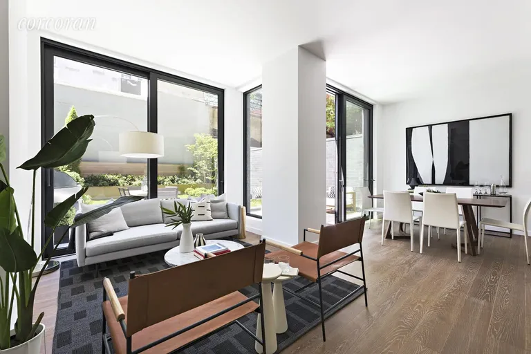 New York City Real Estate | View 287 East Houston Street, Maisonette A | Sun-filled living and dining areas | View 3
