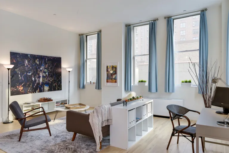 New York City Real Estate | View 420 West 25th Street, 4H | Living Room | View 2