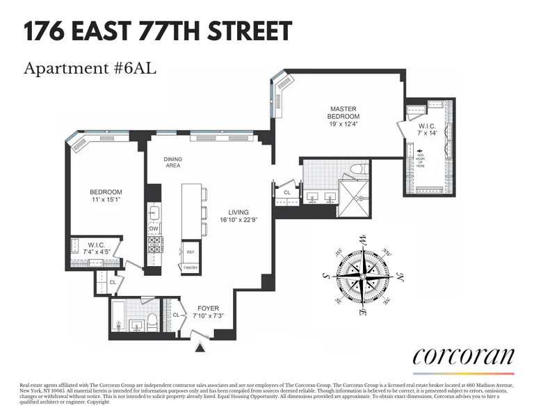 176 East 77th Street, 6AL | floorplan | View 7
