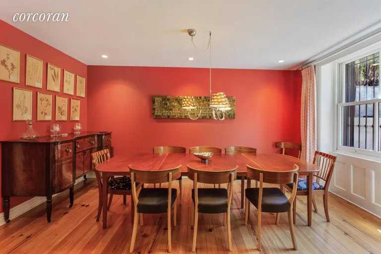 New York City Real Estate | View 43 Strong Place | Elegant formal dining room. | View 6
