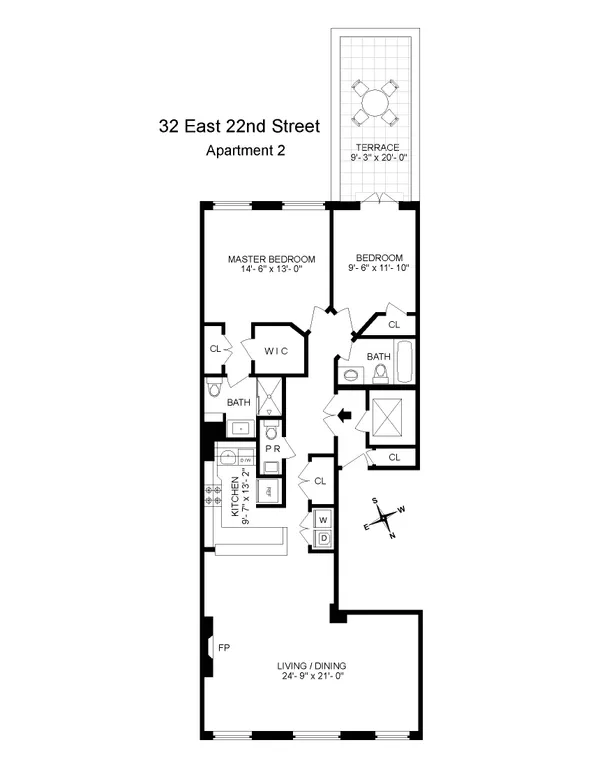 32 East 22nd Street, 2 | floorplan | View 8