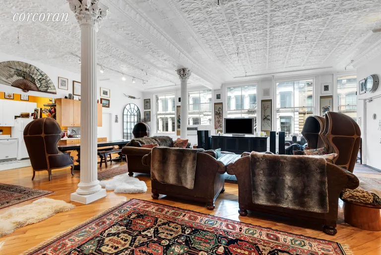New York City Real Estate | View 473 Broome Street, 4B | Living Area | View 5