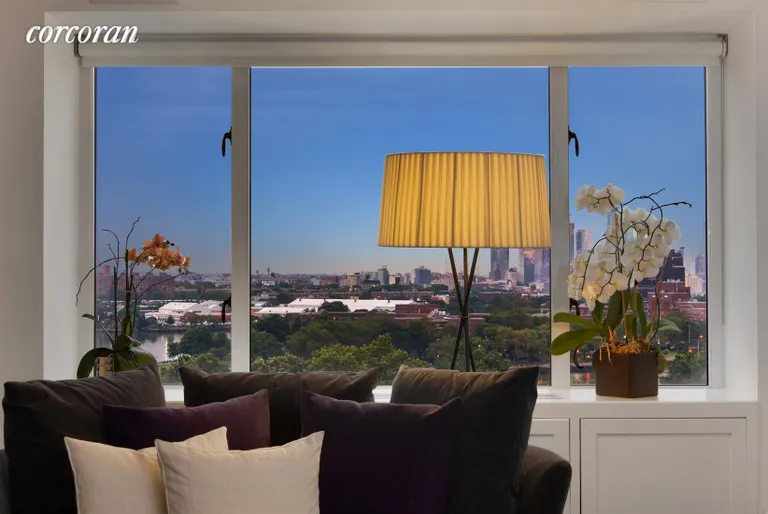 New York City Real Estate | View 200 East End Avenue, 15-J | Great Room / Evening Vista | View 4