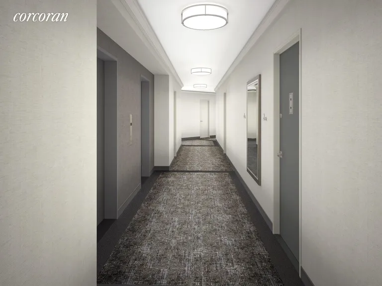 New York City Real Estate | View 200 East End Avenue, 15-J | Common Hallway Rendering | View 8