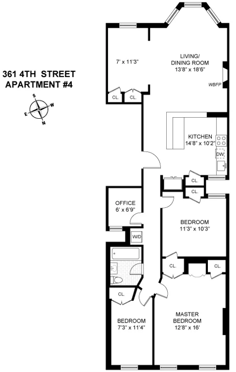 361 4th Street, 4 | floorplan | View 8