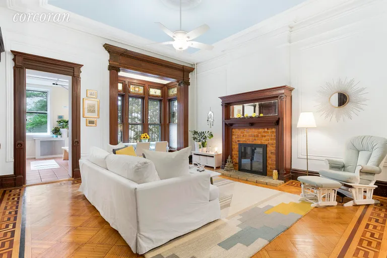 New York City Real Estate | View 32 8th Avenue, 2 | Fantastic Fireplace Living Room  | View 2