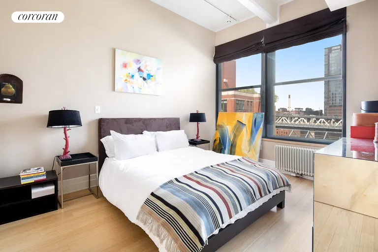 New York City Real Estate | View 70 Washington Street, 9A | Sun-filled  bedroom fits King size bed | View 7