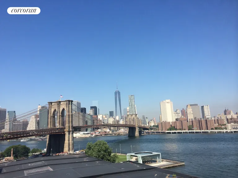 New York City Real Estate | View 70 Washington Street, 9A | View from DUMBo of Brooklyn Bridge and Manhattan | View 12