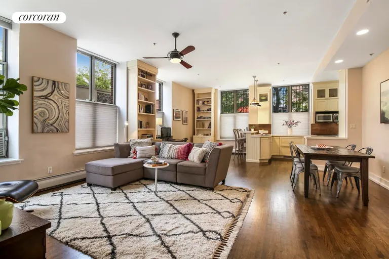 New York City Real Estate | View 444 12th Street, 1B | Open Plan Living | Dining Room | View 3