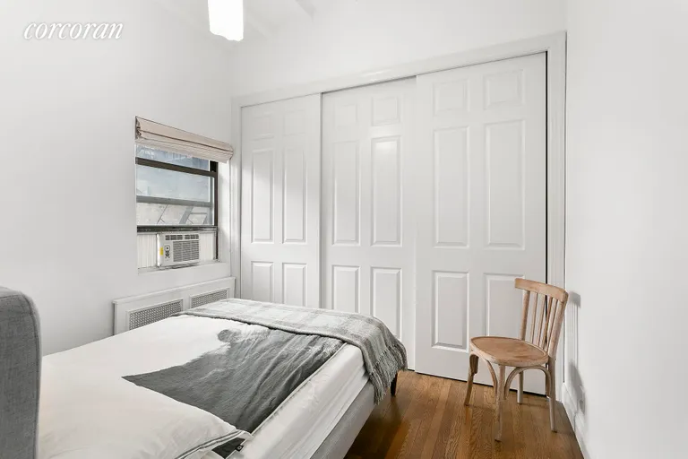 New York City Real Estate | View 362 West 20th Street, 4 | Wall of Closets in the Cozy Bedroom | View 4