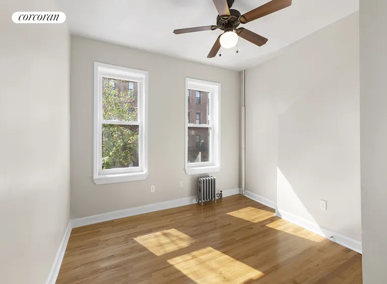 New York City Real Estate | View 33 Furman Avenue, 2L | Sunlit Bedroom (facing Furman Avenue) | View 3