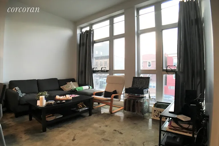 New York City Real Estate | View 161 Roebling Street, 3W | West Unit Living Room | View 5