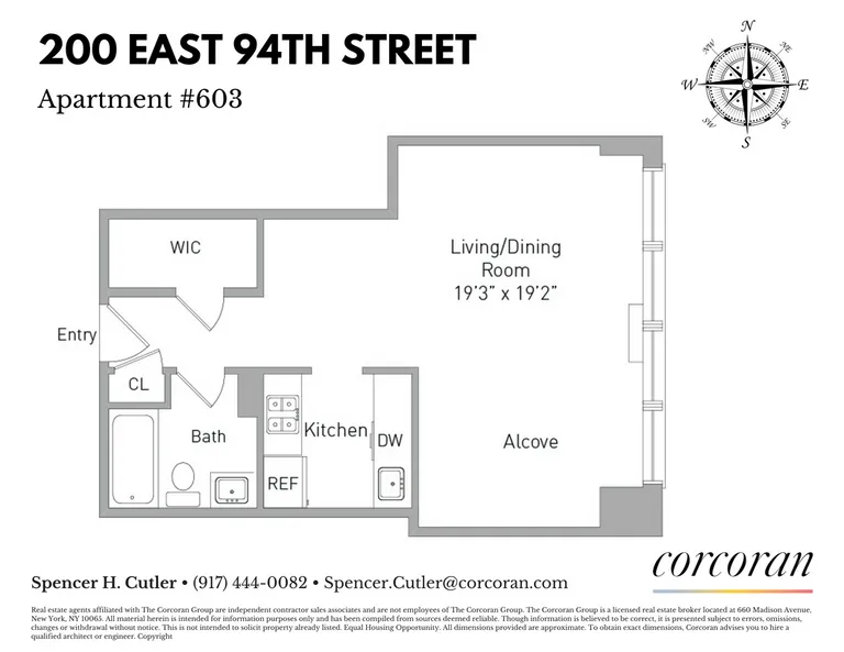 200 East 94th Street, 603 | floorplan | View 8
