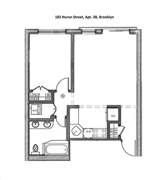 182 Huron Street, 2B | floorplan | View 5