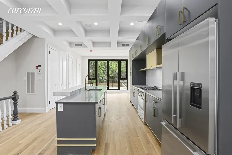 New York City Real Estate | View 595 Van Buren Street | Open Kitchen Dining  | View 2