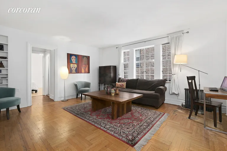 New York City Real Estate | View 116 Pinehurst Avenue, H21 | Double-hung windows and hardwood floors throughout | View 2