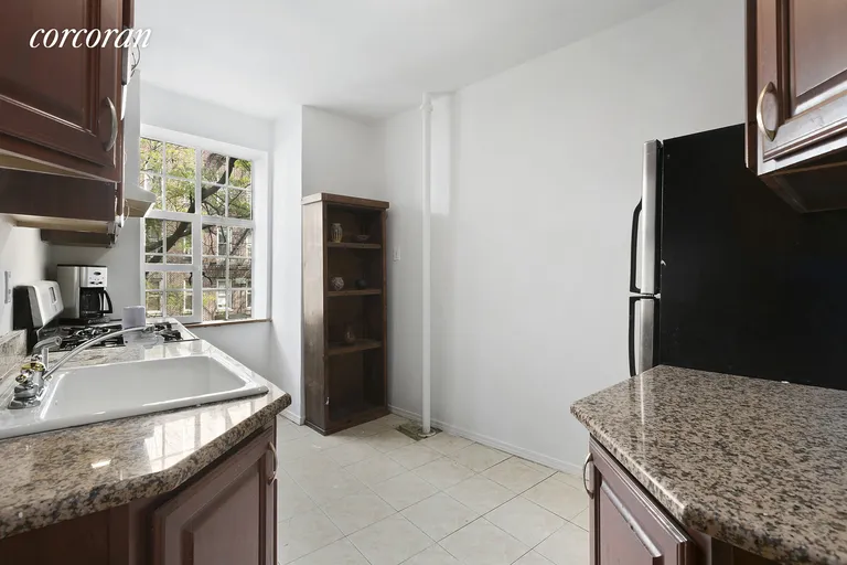 New York City Real Estate | View 116 Pinehurst Avenue, H21 | Windowed eat-in kitchen with ample storage | View 5