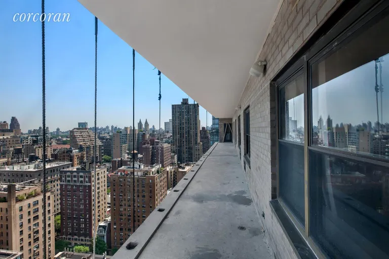 New York City Real Estate | View 205 West End Avenue, 29H | 37 FT Balcony Off Living Room/New Railings In July | View 5