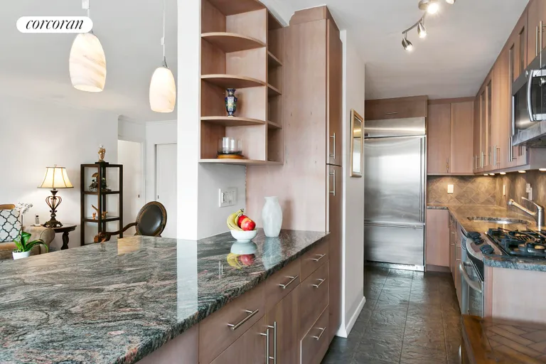 New York City Real Estate | View 170 West End Avenue, 29D | 2 Renovated Kitchen with breakfast bar | View 2