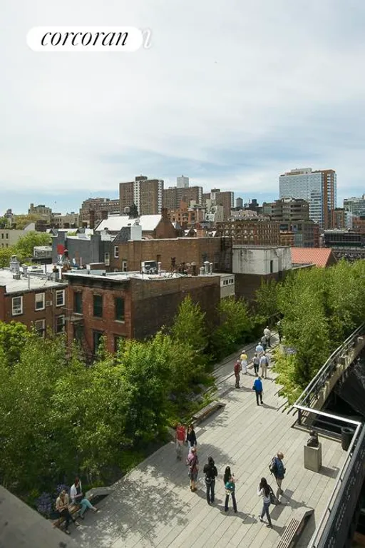 New York City Real Estate | View 525 West 22nd Street, 5D | views south over Highline | View 13