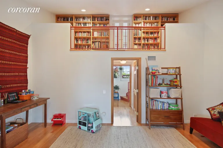 New York City Real Estate | View 694 De Graw Street, 3 | Library opens to bedroom/play area below | View 4