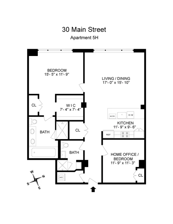 30 Main Street, 5H | floorplan | View 9