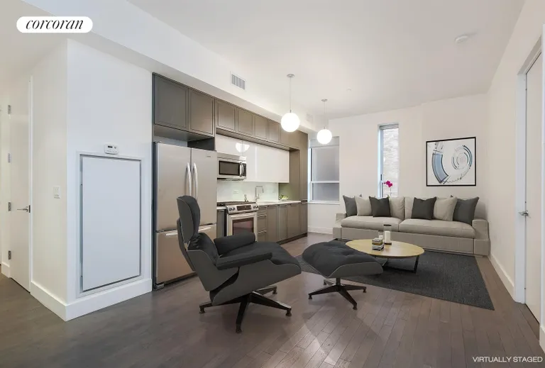 New York City Real Estate | View 416 West 52Nd Street, 623 | Living Room with staging and different arrangement | View 2