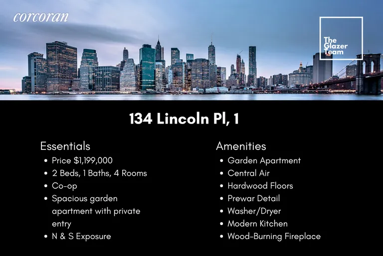 New York City Real Estate | View 134 Lincoln Place, 1 | room 9 | View 10