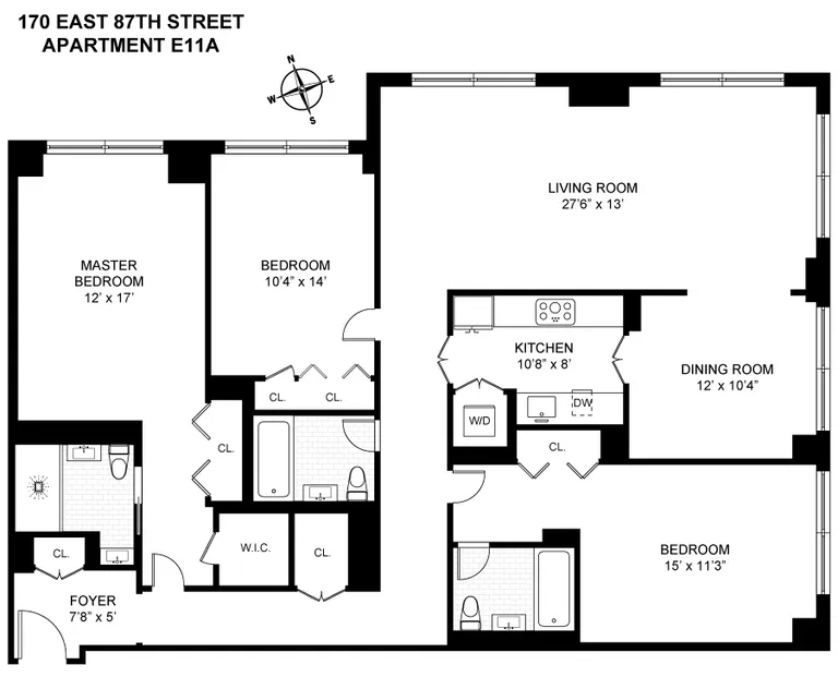 170 East 87th Street, E11A | floorplan | View 8