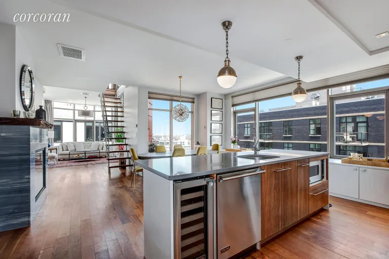 New York City Real Estate | View 2-17 51st Avenue, 1110 | Living Room/Dining Room/Kitchen | View 2