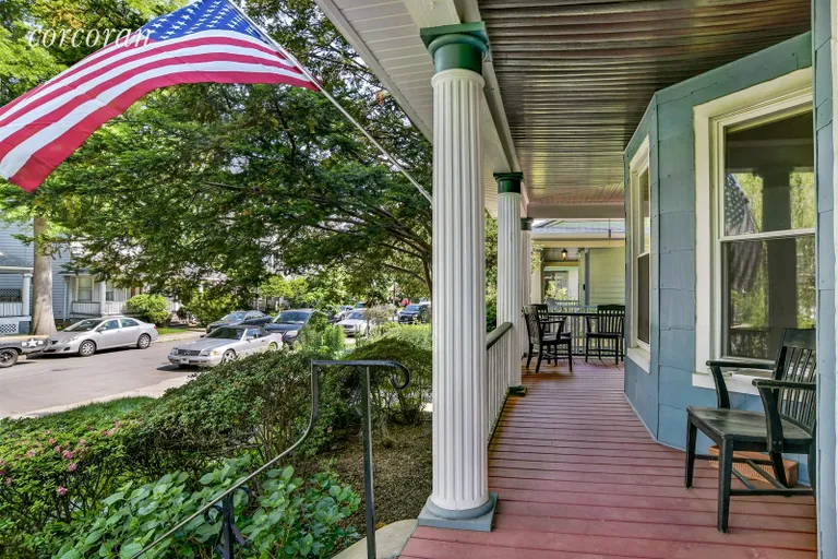 New York City Real Estate | View 452 Marlborough Road | Classic wrap around front porch | View 2