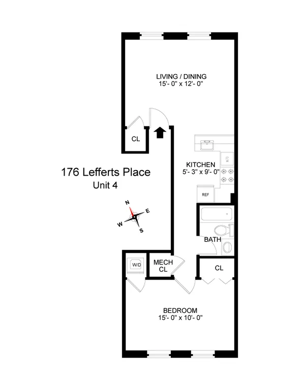 176 Lefferts Place, 4 | floorplan | View 6