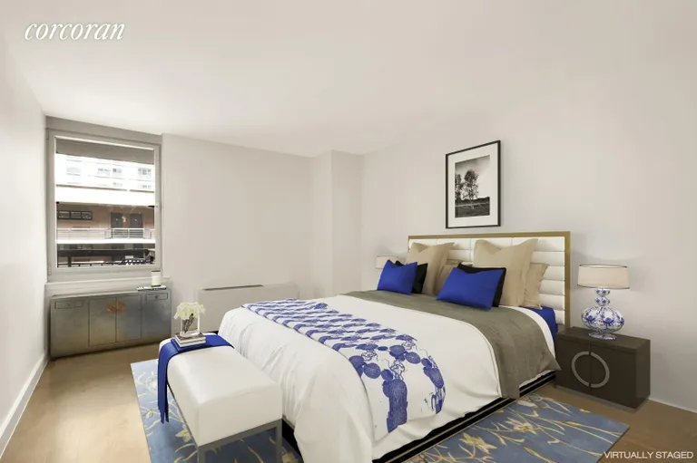 New York City Real Estate | View 333 Rector Place, 511 | Spacious Bedroom (15'3" x 12'3") | View 6