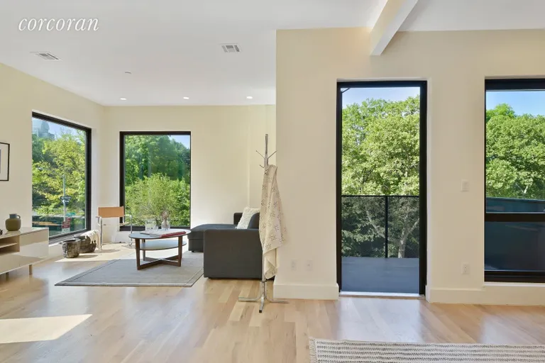 New York City Real Estate | View 187 Bridge Street, 3 | Living & Private Balcony | View 2