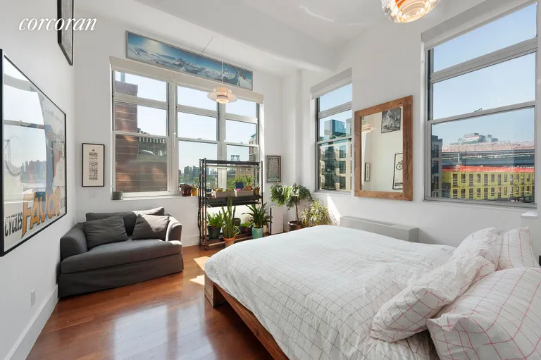 New York City Real Estate | View 60 Broadway, 3F | Master Bedroom with Corner views of the Bridge!  | View 2