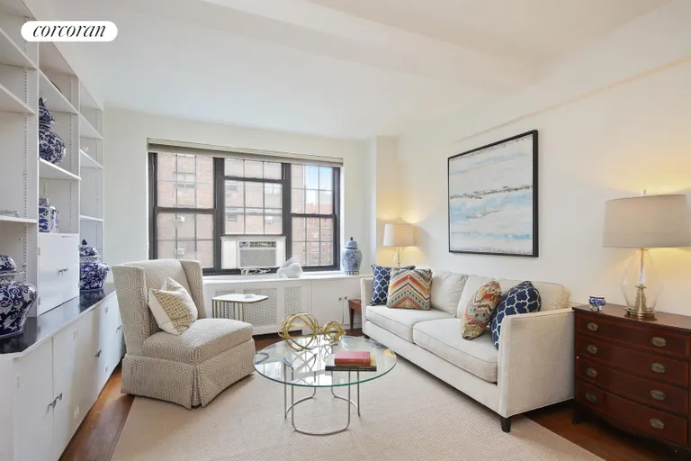 New York City Real Estate | View 240 East 79th Street, 11B | Beamed 9'6" ceilings and original oak floors | View 2