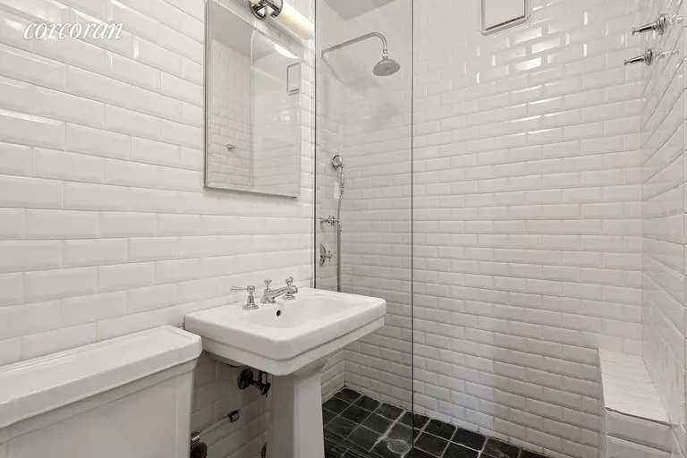 New York City Real Estate | View 20 West 72Nd Street, 906A | Step-in fully tiled shower.  | View 5