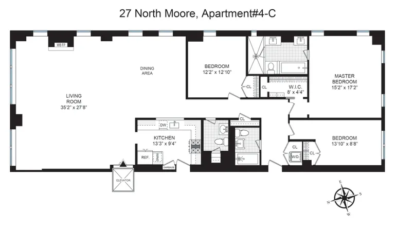 27 North Moore Street, 4C | floorplan | View 9