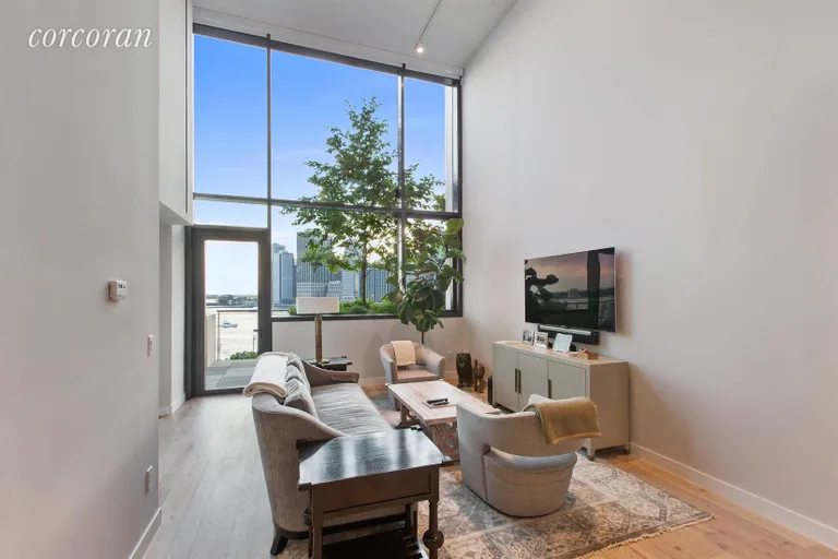 New York City Real Estate | View 90 Furman Street, N1001 | Living Room | View 7