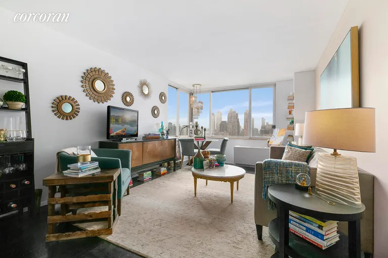 New York City Real Estate | View 350 West 50th Street, 30G | 1 Bed, 1 Bath | View 1