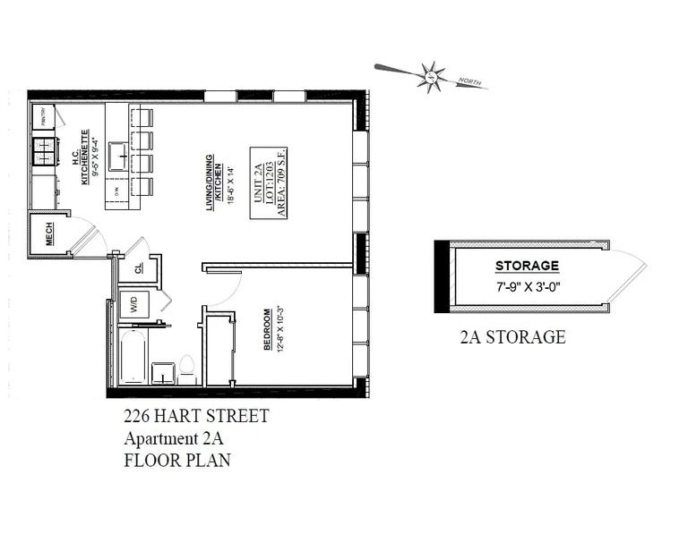 226 Hart Street, 2A | floorplan | View 8
