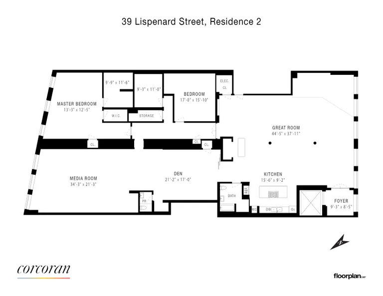 39 Lispenard Street, 2FL | floorplan | View 14