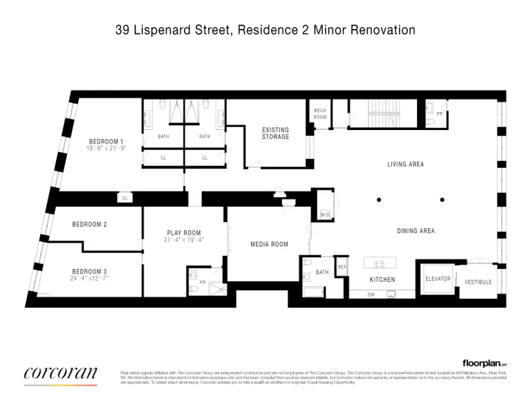 39 Lispenard Street, 2FL | floorplan | View 11