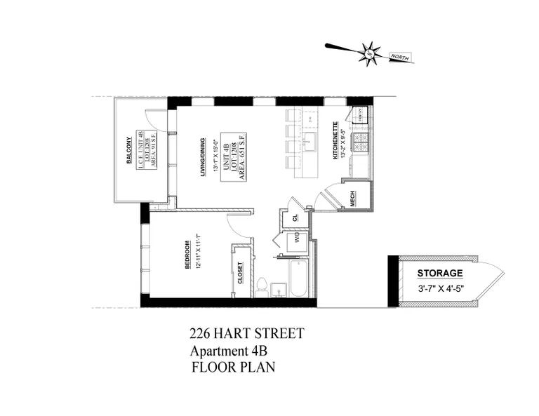 226 Hart Street, 4B | floorplan | View 9