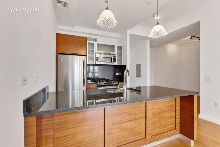 New York City Real Estate | View 78 Roebling Street, 3A | Kitchen & Den | View 2